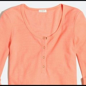 NWT J Crew Factory Waffle Henley Shirt